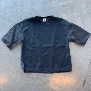 Vintage Y2k Nike Black Streetwear Essentials Flowy Baggy Short Sleeve Tee Large